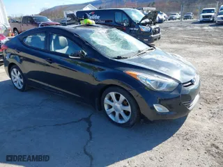 2012 Hyundai Elantra GLS with VIN 5NPDH4AE8CH083096, listed as a IAAI auction lot 41857602 with 87,746 mi miles. Bid and sale history available at carsss.com. Image 1.