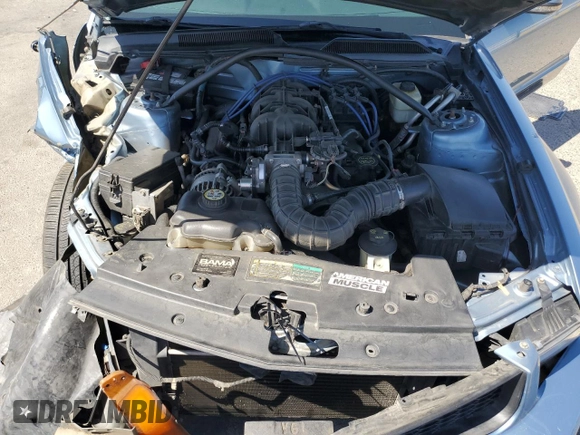 2007 Ford Mustang Deluxe with VIN 1ZVFT80N875349736, listed as a Copart auction lot 58098075 with 195,370 mi miles and Salvage title. Bid and sale history available at DreamBid. Image 11.