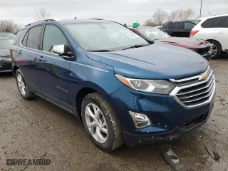 2020 Chevrolet Equinox Premier with VIN 2GNAXNEV7L6179688, listed as a Copart auction lot 43816605 with 53,697 mi miles and Salvage Title. Bid and sale history available at carsss.com. Image 4.