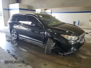 2014 Infiniti QX60 with VIN 5N1AL0MM0EC509273, listed as a Copart auction lot 55065875 with 153,349 mi miles and Salvage Title. Bid and sale history available at DreamBid. Image 4.