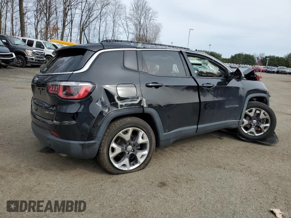 2020 Jeep Compass Limited with VIN 3C4NJDCB6LT154078, listed as a Copart auction lot 51684895 with 44,350 mi miles and Salvage Title. Bid and sale history available at carsss.com. Image 3.