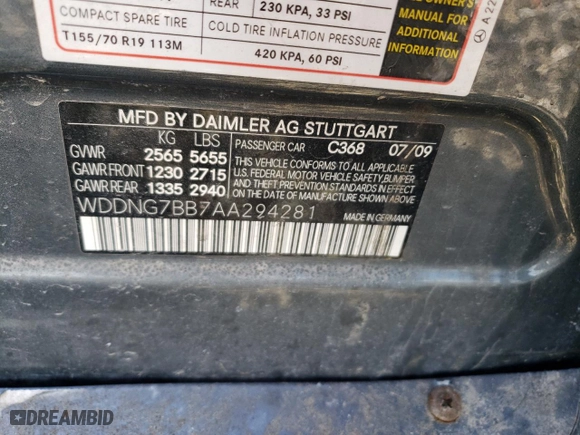 2010 Mercedes-Benz S-Class S 550 with VIN WDDNG7BB7AA294281, listed as a Copart auction lot 44939225 with 132,195 mi miles and Clean Title. Bid and sale history available at carsss.com. Image 14.