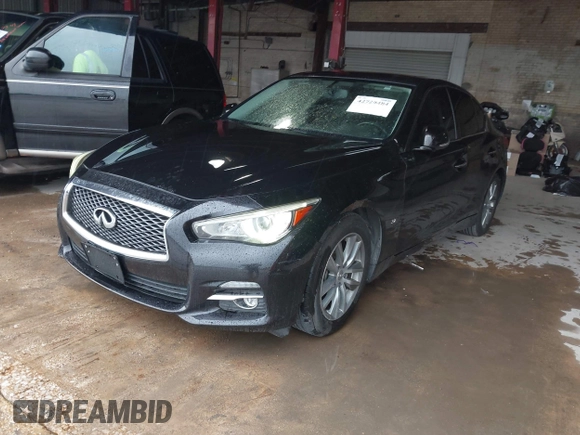 2015 Infiniti Q50 with VIN JN1BV7AP1FM342558, listed as a IAAI auction lot 42729484 with 142,235 mi miles and . Bid and sale history available at DreamBid. Image 2.