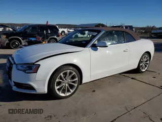 2013 Audi A5 2.0T Premium Plus with VIN WAUJFAFH2DN014655, listed as a Copart auction lot 87820845 with 163,209 mi miles and Salvage Title. Bid and sale history available at carsss.com. Image 1.