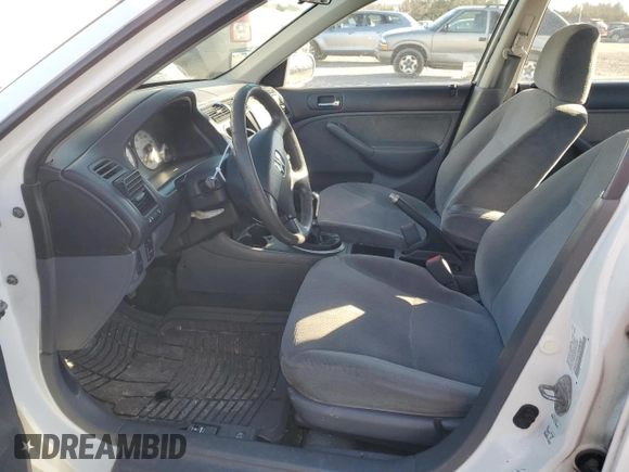 2002 Honda Civic LX with VIN 2HGES15572H586397, listed as a Copart auction lot 87985645 with 237,916 mi miles and Salvage Title. Bid and sale history available at DreamBid. Image 7.