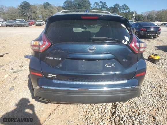 2017 Nissan Murano SL with VIN 5N1AZ2MG5HN132906, listed as a Copart auction lot 50062125 with 102,078 mi miles and Salvage Title. Bid and sale history available at carsss.com. Image 6.