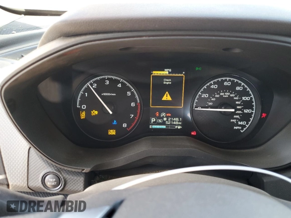 2021 Subaru Forester with VIN JF2SKADC2MH584181, listed as a Copart auction lot 55458855 with 52,148 mi miles and Salvage title. Bid and sale history available at DreamBid. Image 9.