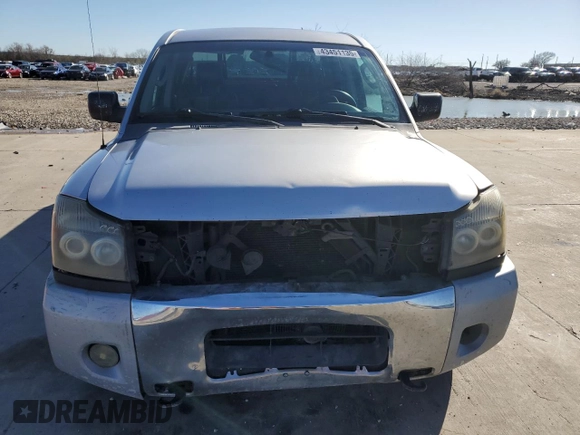 2007 Nissan Titan XE with VIN 1N6BA07A17N218723, listed as a Copart auction lot 43451135 with 202,747 mi miles and Salvage Title. Bid and sale history available at carsss.com. Image 5.