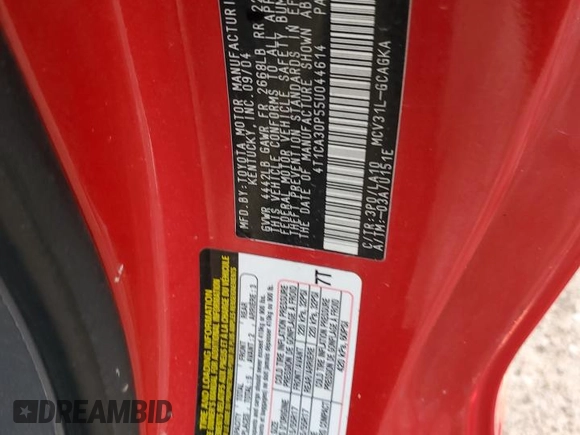 2005 Toyota Solara SE z VIN 4T1CA30P55U044614, wystawiony jako Copart lot #86874634 z przebiegiem 468 658 mil mil oraz Czysty tytuł • Clean title. Historia ofert i sprzedaży dostępna na DreamBid. Obrazek 12.