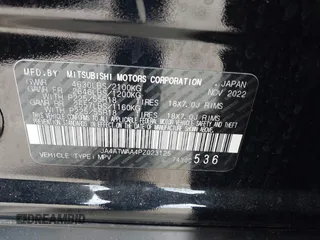 2023 Mitsubishi Eclipse Cross SE z VIN JA4ATWAA4PZ023125, wystawiony jako IAAI lot #42098853 z przebiegiem 15 511 mil mil oraz . Historia ofert i sprzedaży dostępna na DreamBid. Obrazek 9.