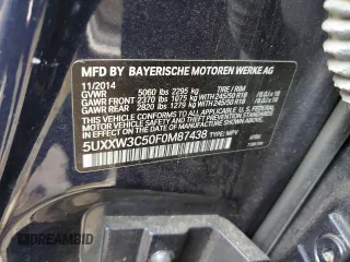 2015 BMW X4 xDrive28i with VIN 5UXXW3C50F0M87438, listed as a Copart auction lot 44620294 with 132,243 mi miles. Bid and sale history available at carsss.com. Image 15.