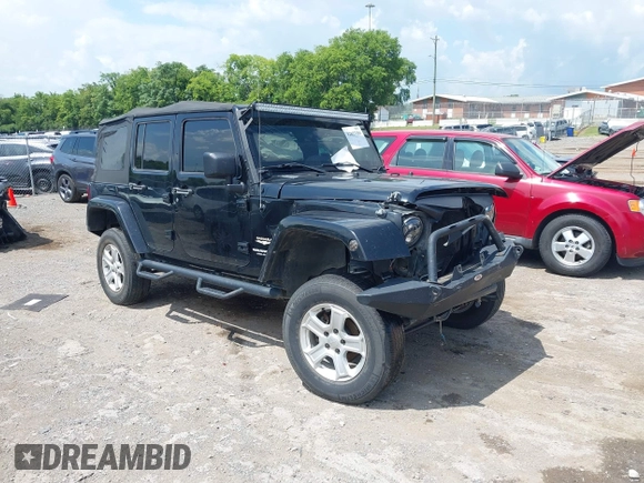 2008 Jeep Wrangler Unlimited Sahara with VIN 1J4GA59128L608515, listed as a IAAI auction lot 42627584 with 157,821 mi miles and . Bid and sale history available at DreamBid. Image 13.