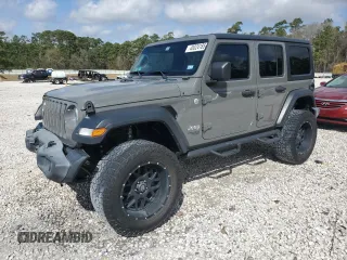 2019 Jeep Wrangler Unlimited Sport Altitude with VIN 1C4HJXDGXKW636909, listed as a Copart auction lot 48324185 with 47,744 mi miles and Clean title. Bid and sale history available at DreamBid. Image 1.