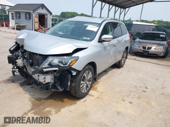 2019 Nissan Pathfinder S with VIN 5N1DR2MM8KC622567, listed as a IAAI auction lot 42404897 with 87,955 mi miles and . Bid and sale history available at DreamBid. Image 17.