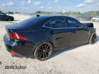 2014 Lexus IS 250 with VIN JTHBF1D25E5019919, listed as a Copart auction lot 58667425 with 154,400 mi miles and Salvage title. Bid and sale history available at DreamBid. Image 3.
