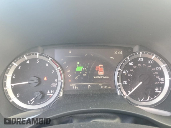 2023 Toyota Highlander L with VIN 5TDKDRAH3PS049805, listed as a Copart auction lot 61053545 with 12,121 mi miles and Salvage title. Bid and sale history available at DreamBid. Image 9.