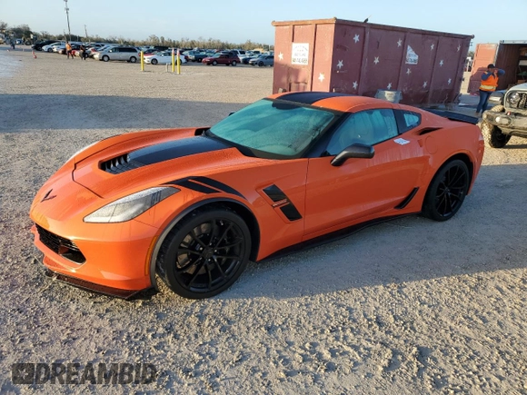 2019 Chevrolet Corvette Grand Sport 2LT with VIN 1G1YY2D71K5100265, listed as a Copart auction lot 78802304 with 0 mi miles and Salvage Title. Bid and sale history available at carsss.com. Image 1.