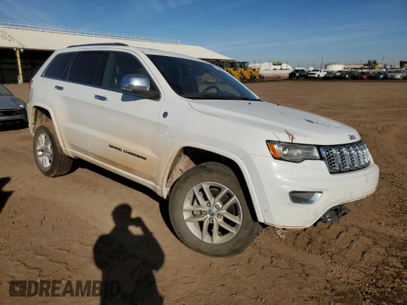 2017 Jeep Grand Cherokee Overland with VIN 1C4RJFCG2HC834328, listed as a Copart auction lot 78094644 with 86,706 mi miles and Salvage Title. Bid and sale history available at carsss.com. Image 4.