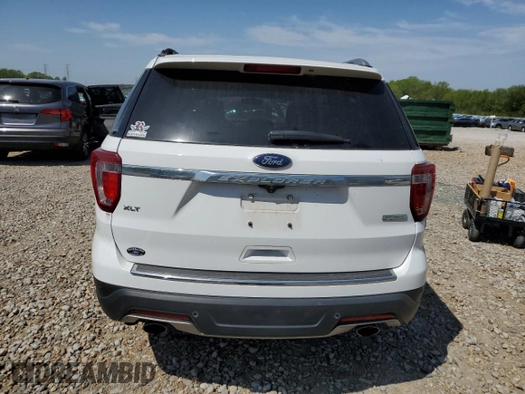 2018 Ford Explorer XLT with VIN 1FM5K7DH9JGA02276, listed as a Copart auction lot 53048305 with 47,476 mi miles and Salvage title. Bid and sale history available at DreamBid. Image 6.