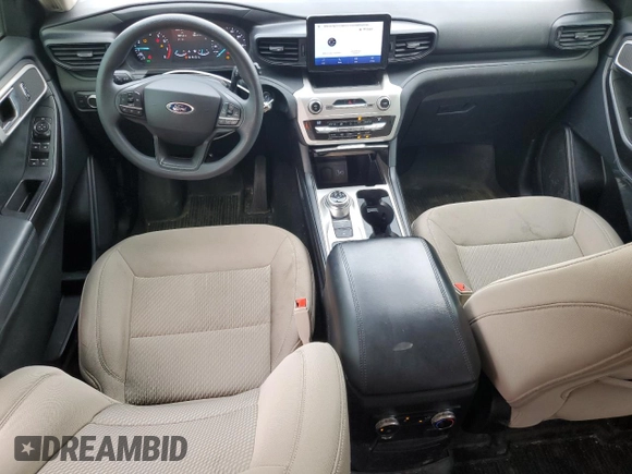 2021 Ford Explorer with VIN 1FMSK7BH6MGB14172, listed as a Copart auction lot 55282145 with 53,884 mi miles and Salvage title. Bid and sale history available at DreamBid. Image 8.