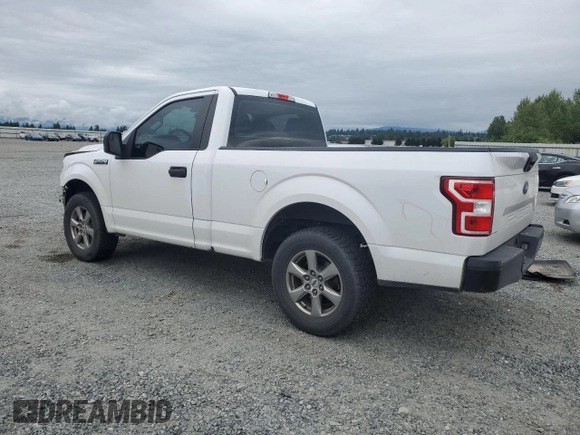 2018 Ford F-150 XL with VIN 1FTMF1CB5JKE71859, listed as a Copart auction lot 59614905 with 112,757 mi miles and Salvage title. Bid and sale history available at DreamBid. Image 2.