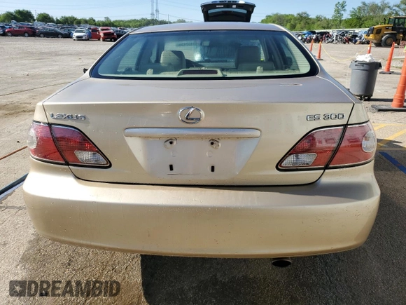 2002 Lexus ES 300 with VIN JTHBF30G020051456, listed as a Copart auction lot 57432435 with 148,207 mi miles and Salvage title. Bid and sale history available at DreamBid. Image 6.