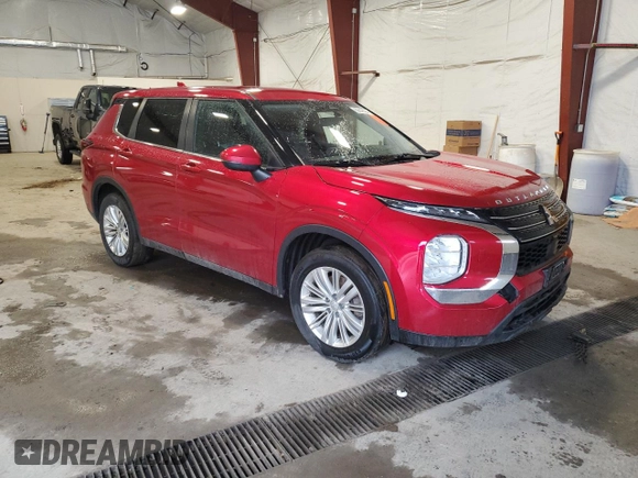 2022 Mitsubishi Outlander ES with VIN JA4J4TA82NZ034047, listed as a Copart auction lot 85648594 with 38,320 mi miles and Salvage Title. Bid and sale history available at carsss.com. Image 4.