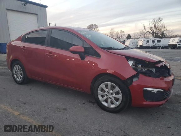 2017 Kia Rio LX with VIN KNADM4A38H6049667, listed as a Copart auction lot 80055054 with 77,445 mi miles and Clean Title. Bid and sale history available at carsss.com. Image 4.