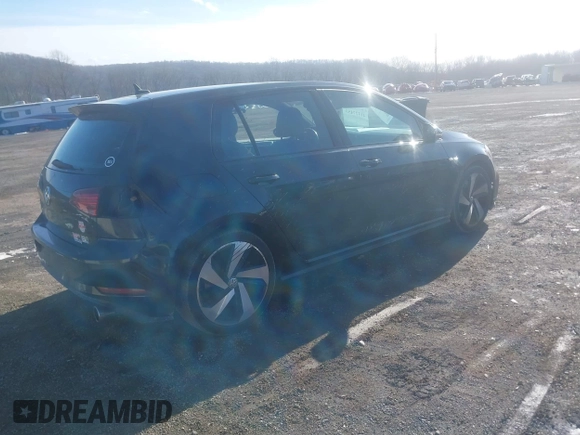 2020 Volkswagen Golf GTI S with VIN 3VW6T7AU1LM017089, listed as a IAAI auction lot 41527453 with 36,404 mi miles. Bid and sale history available at carsss.com. Image 4.