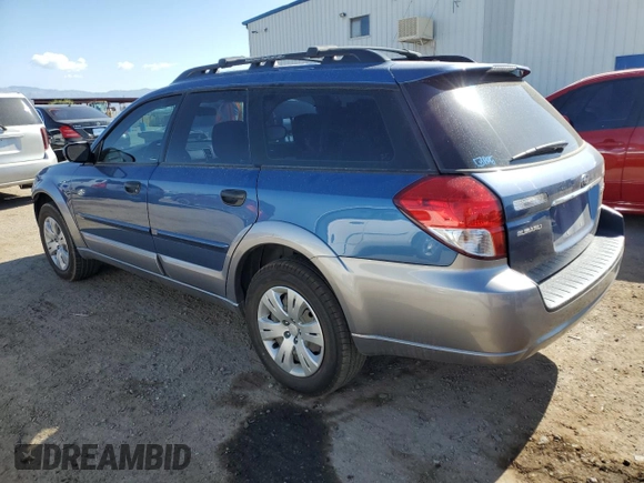 2009 Subaru Outback with VIN 4S4BP60CX97316507, listed as a Copart auction lot 55094485 with 121,571 mi miles and Salvage title. Bid and sale history available at DreamBid. Image 2.