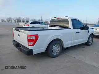 2022 Ford F-150 XL with VIN 1FTMF1C5XNKE03962, listed as a IAAI auction lot 41597950 with 28,296 mi miles. Bid and sale history available at carsss.com. Image 4.