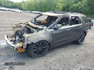 2017 Ford Explorer XLT z VIN 1FM5K8D84HGD09192, wystawiony jako Copart lot #60490545 z przebiegiem Nie podano mil oraz Szkoda całkowita • Salvage title. Historia ofert i sprzedaży dostępna na DreamBid. Obrazek 1.