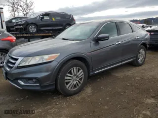 2013 Honda Crosstour EX with VIN 5J6TF3H39DL002985, listed as a Copart auction lot 43995255 with 195,477 mi miles and Salvage Title. Bid and sale history available at carsss.com. Image 1.