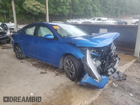2024 Nissan Sentra SV with VIN 3N1AB8CV6RY311717, listed as a Copart auction lot 63806895 with 14,109 mi miles and Clean title. Bid and sale history available at DreamBid. Image 4.