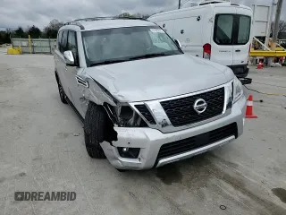 2017 Nissan Armada SL with VIN JN8AY2ND6H9011388, listed as a Copart auction lot 51095915 with 44,735 mi miles and Salvage Title. Bid and sale history available at carsss.com. Image 12.