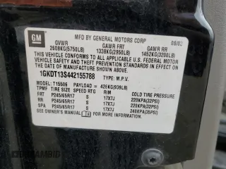 2004 GMC Envoy SLE with VIN 1GKDT13S442155788, listed as a Copart auction lot 50270135 with 164,271 mi miles and Salvage Title. Bid and sale history available at carsss.com. Image 13.