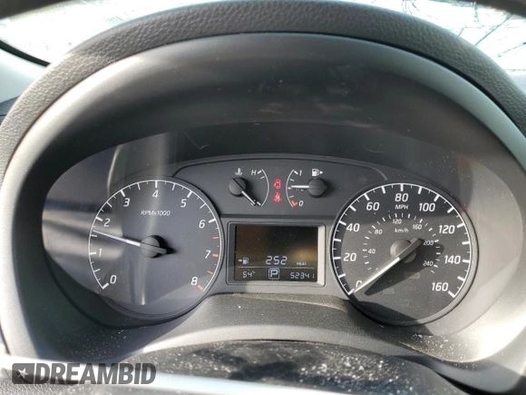 2017 Nissan Sentra S with VIN 3N1AB7AP6HY309527, listed as a Copart auction lot 54578715 with 52,341 mi miles and Salvage Title. Bid and sale history available at DreamBid. Image 9.