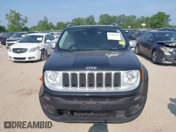 2015 Jeep Renegade Limited with VIN ZACCJADT2FPC18917, listed as a IAAI auction lot 42403240 with 161,312 mi miles and . Bid and sale history available at DreamBid. Image 12.