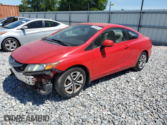 2012 Honda Civic Cpe LX with VIN 2HGFG3B54CH545393, listed as a Copart auction lot 50864095 with 224,943 mi miles and Salvage Title. Bid and sale history available at carsss.com. Image 1.