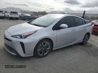 2021 Toyota Prius L Eco with VIN JTDKAMFU6M3141280, listed as a Copart auction lot 47604825 with 65,725 mi miles and Salvage Title. Bid and sale history available at carsss.com. Image 1.