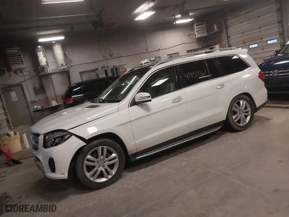 2017 Mercedes-Benz GLS with VIN 4JGDF6EE9HA766026, listed as a IAAI auction lot 41850961 with 120,963 mi miles. Bid and sale history available at carsss.com. Image 2.