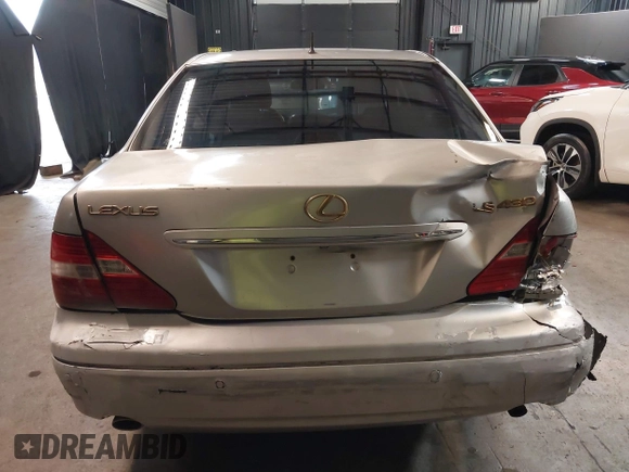 2004 Lexus LS 430 with VIN JTHBN36F640167796, listed as a IAAI auction lot 41888663 with 269,331 mi miles and . Bid and sale history available at DreamBid. Image 16.