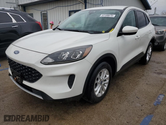2020 Ford Escape SE with VIN 1FMCU9G60LUA26249, listed as a Copart auction lot 53108675 with 74,467 mi miles and Salvage Title. Bid and sale history available at carsss.com. Image 1.