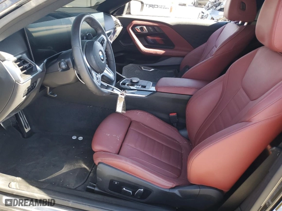 2024 BMW 2 Series 230i with VIN 3MW23CM07R8E89279, listed as a Copart auction lot 44823465 with 4,481 mi miles and Salvage Title. Bid and sale history available at carsss.com. Image 7.