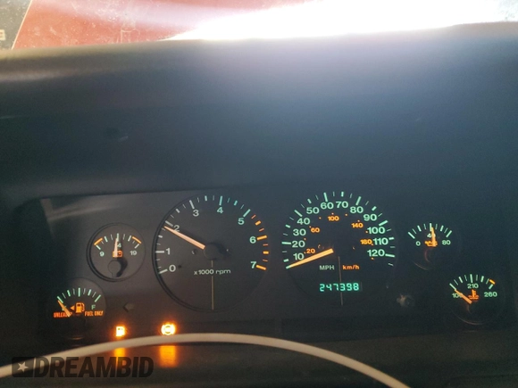 1997 Jeep Grand Cherokee Laredo with VIN 1J4GZ58SXVC723703, listed as a Copart auction lot 89216845 with 247,398 mi miles and Clean Title. Bid and sale history available at carsss.com. Image 9.