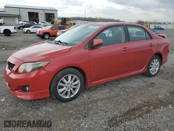 2009 Toyota Corolla with VIN 2T1BU40EX9C114798, listed as a Copart auction lot 51593365 with 164,331 mi miles and Salvage Title. Bid and sale history available at carsss.com. Image 1.