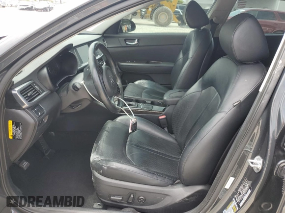 2016 Kia Optima EX z VIN 5XXGU4L32GG006195, wystawiony jako Copart lot #59544165 z przebiegiem 70 116 mil mil oraz Szkoda całkowita • Salvage title. Historia ofert i sprzedaży dostępna na DreamBid. Obrazek 7.