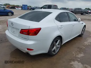2008 Lexus IS with VIN JTHBK262285056915, listed as a IAAI auction lot 42025534 with 183,411 mi miles. Bid and sale history available at carsss.com. Image 4.
