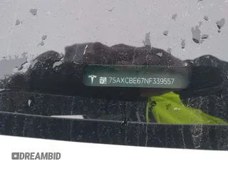 2022 Tesla Model X Plaid z VIN 7SAXCBE67NF339557, wystawiony jako IAAI lot #41825360 z przebiegiem 70 mil mil oraz . Historia ofert i sprzedaży dostępna na DreamBid. Obrazek 20.