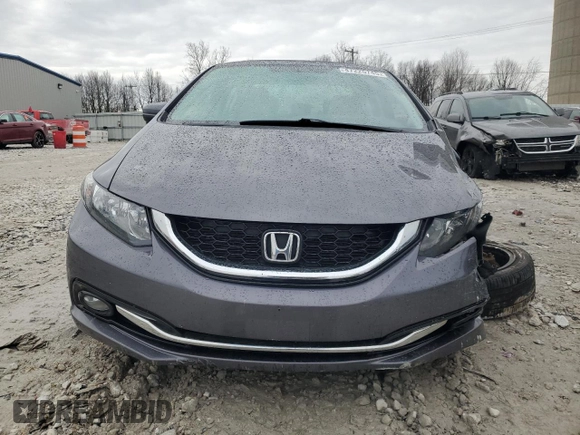 2015 Honda Civic EX-L with VIN 2HGFB2F97FH532681, listed as a Copart auction lot 47225745 with Not Provided miles and Clean Title. Bid and sale history available at DreamBid. Image 5.